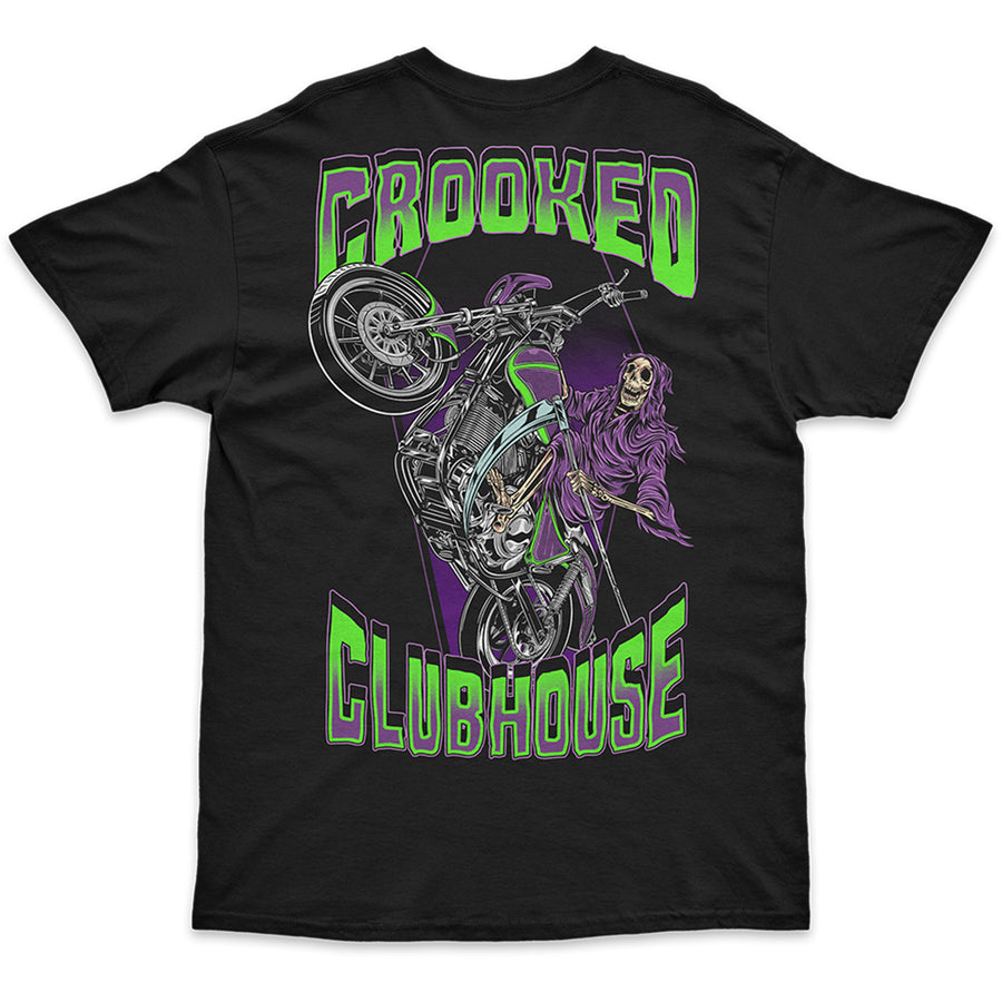 Crooked Clubhouse Coffin Up Tee - Black