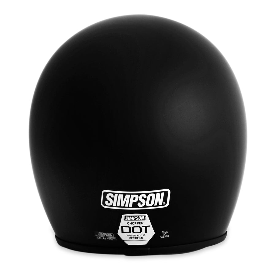 Simpson Chopper Helmet - Flat Black