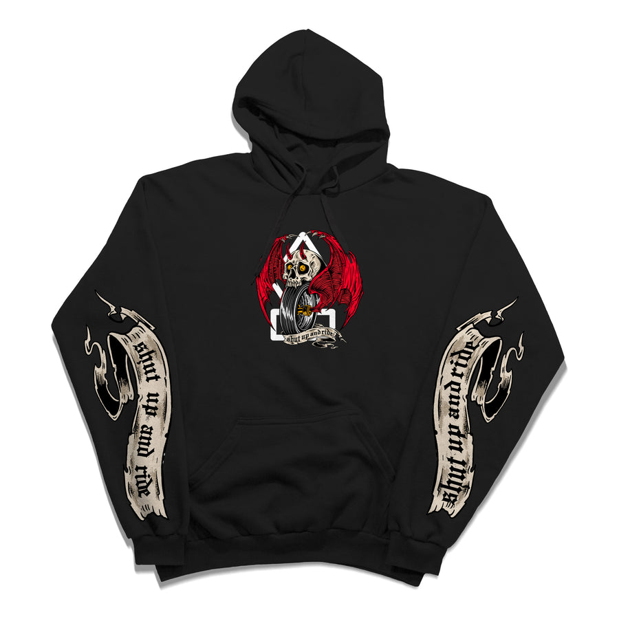 Crooked Clubhouse Shut Up & Ride 4 Hoodie - Black