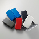 Toyo Steel T-190 Black. Black box displayed next to other color variations, showing its matte finish and stackable design. 0.4kg.