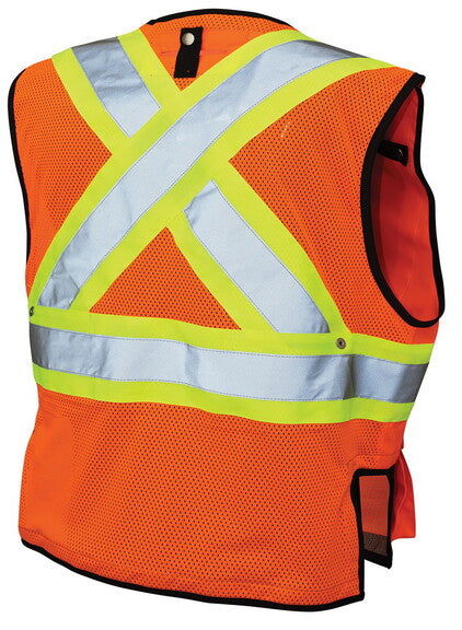 Roadside Reflective Vest - Fluorescent Orange