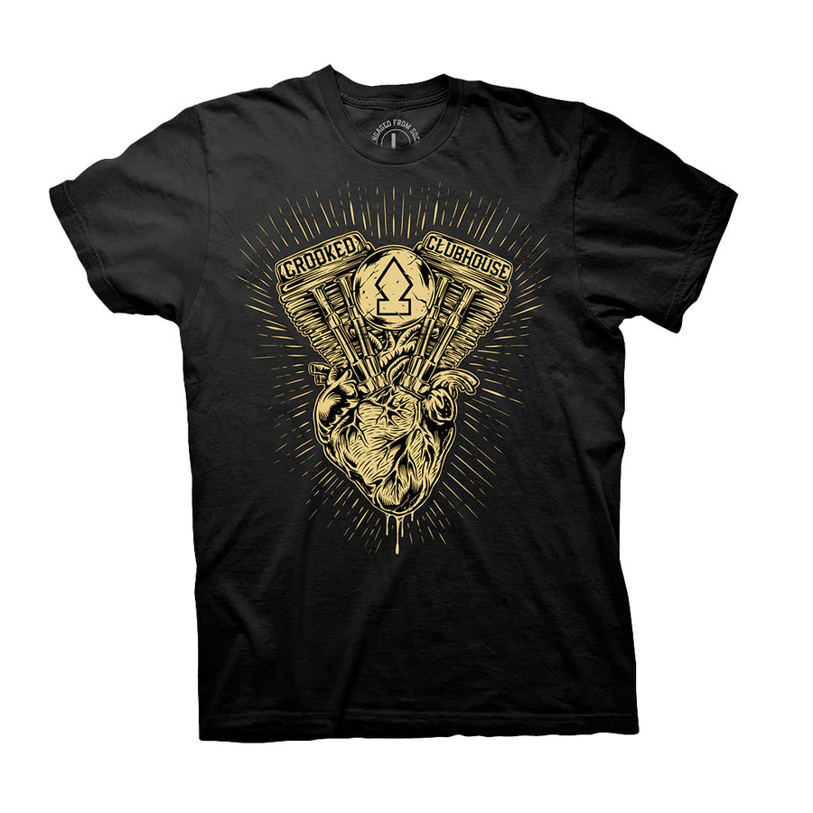 Crooked Clubhouse All Heart Tee - Black