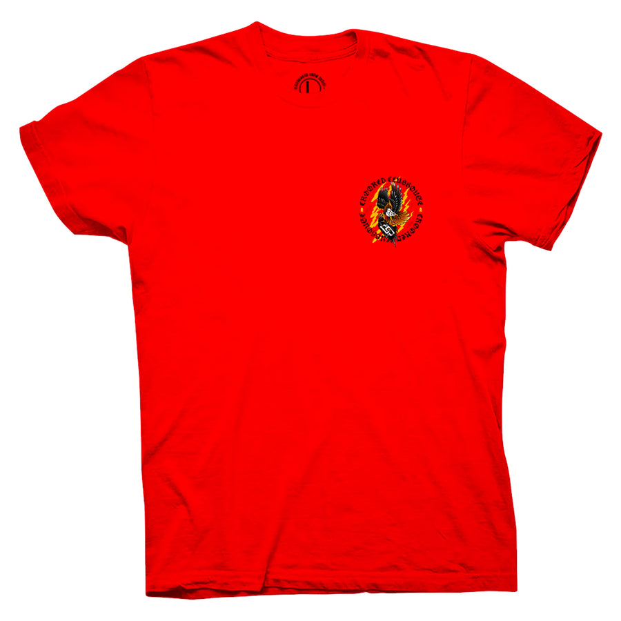 Crooked Clubhouse Red Dawn Tee - Red