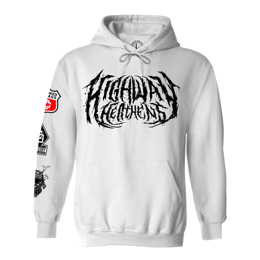Crooked Clubhouse Highway Heathens Team Hoodie - White