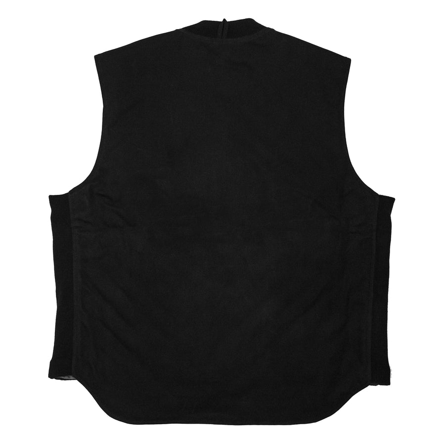 Reclaimed Canvas Moto Vest - Crabber/Black - XX Large