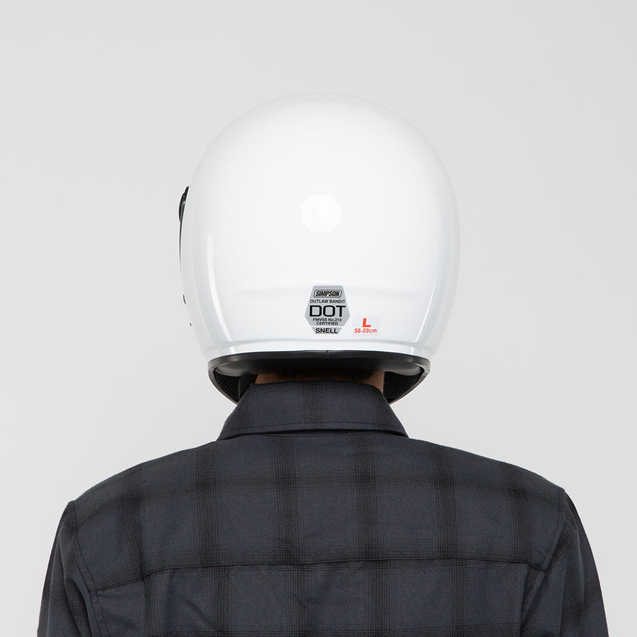 Simpson Outlaw Bandit Helmet Gen 2 - White