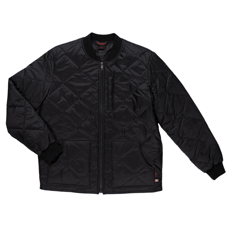 Quilted Moto Jacket - Black