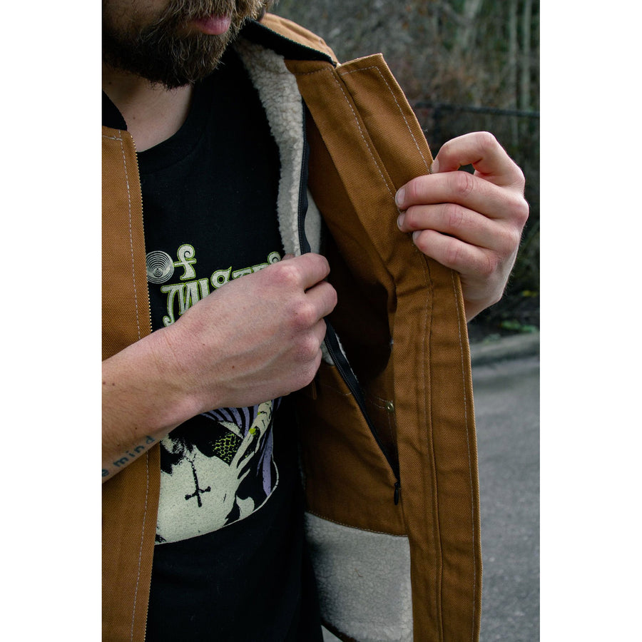 Duck Sherpa Lined Vest - Brown
