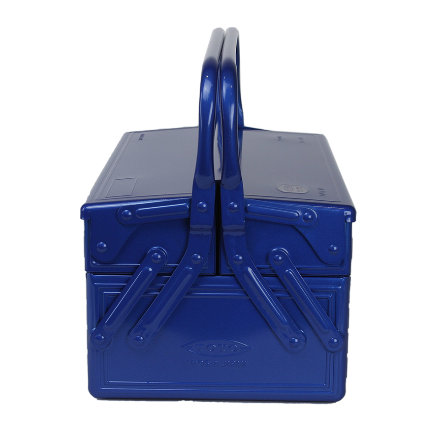 TOYO STEEL MEDIUM ULTIMATE MOTO TOOLBOX WITH 2 CANTILEVER TRAYS - BLUE