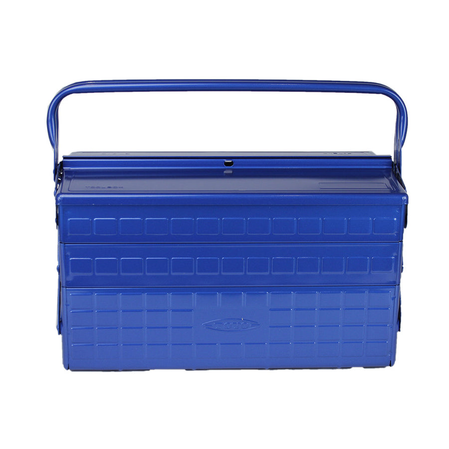 TOYO STEEL MEDIUM ULTIMATE MOTO TOOLBOX WITH 3 CANTILEVER TRAYS - BLUE