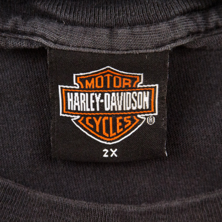 Harley Davidson Vintage T-Shirt - Daytona Beach Harley Florida - Black