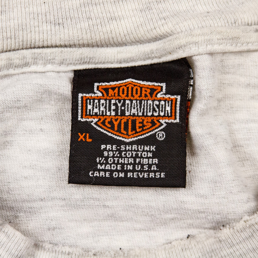 Harley Davidson Vintage T-Shirt - Al Muth Harley Black River Falls - Grey
